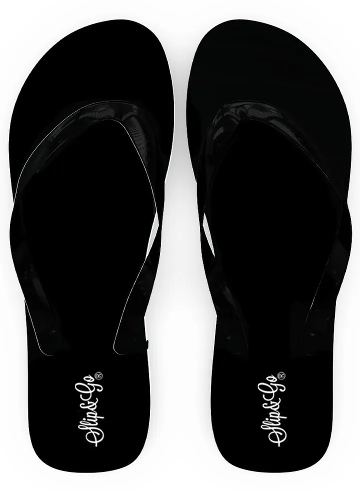 black basic slipper