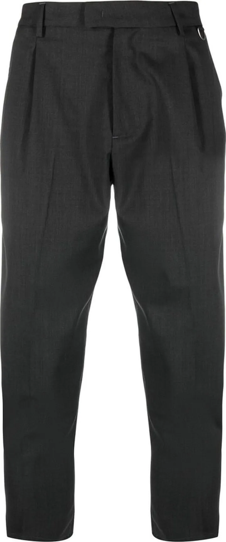 Straight-Leg Cropped Trousers
