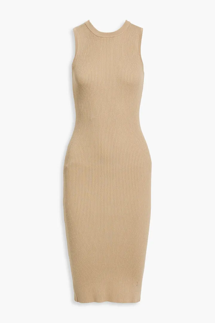 Ribbed-knit dress