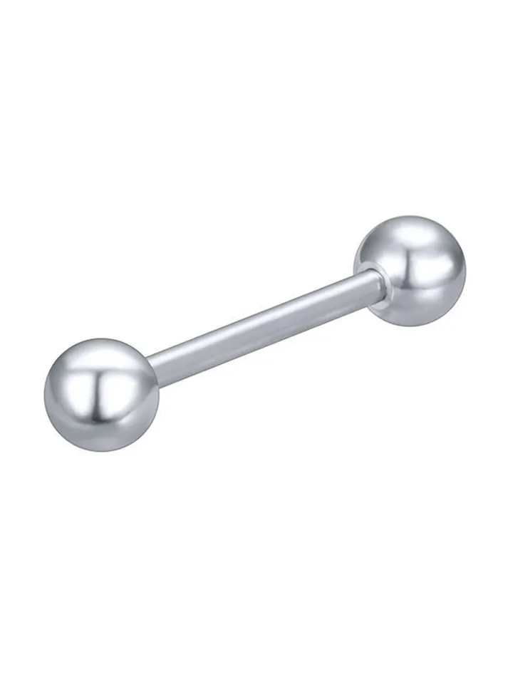 Stainless Steel Barbell Tongue Ring