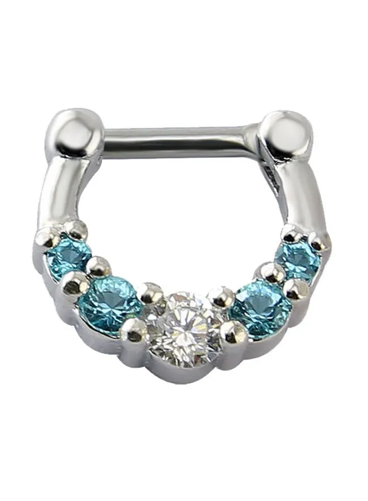 Stainless Steel Vintage Zircon Nose Ring
