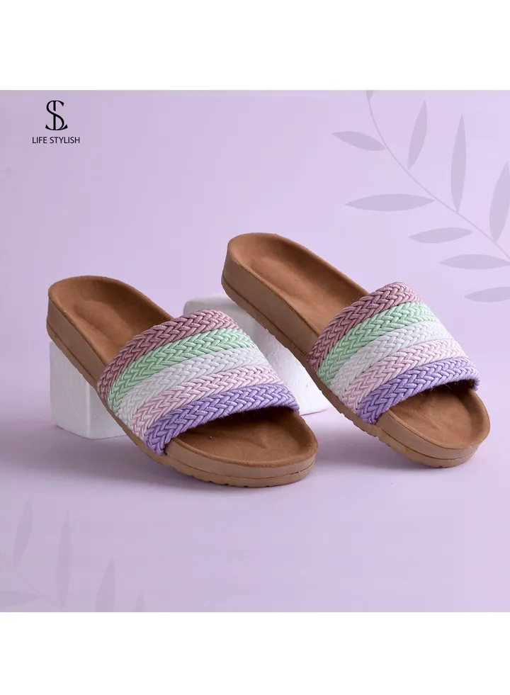 SL-101 Comfortable And Elegant Slippers - Mauve
