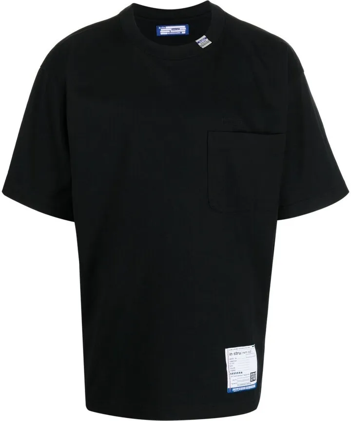 logo-patch round-neck T-shirt