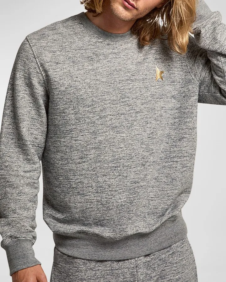Men's Star Cotton-Stretch Sweatshirt