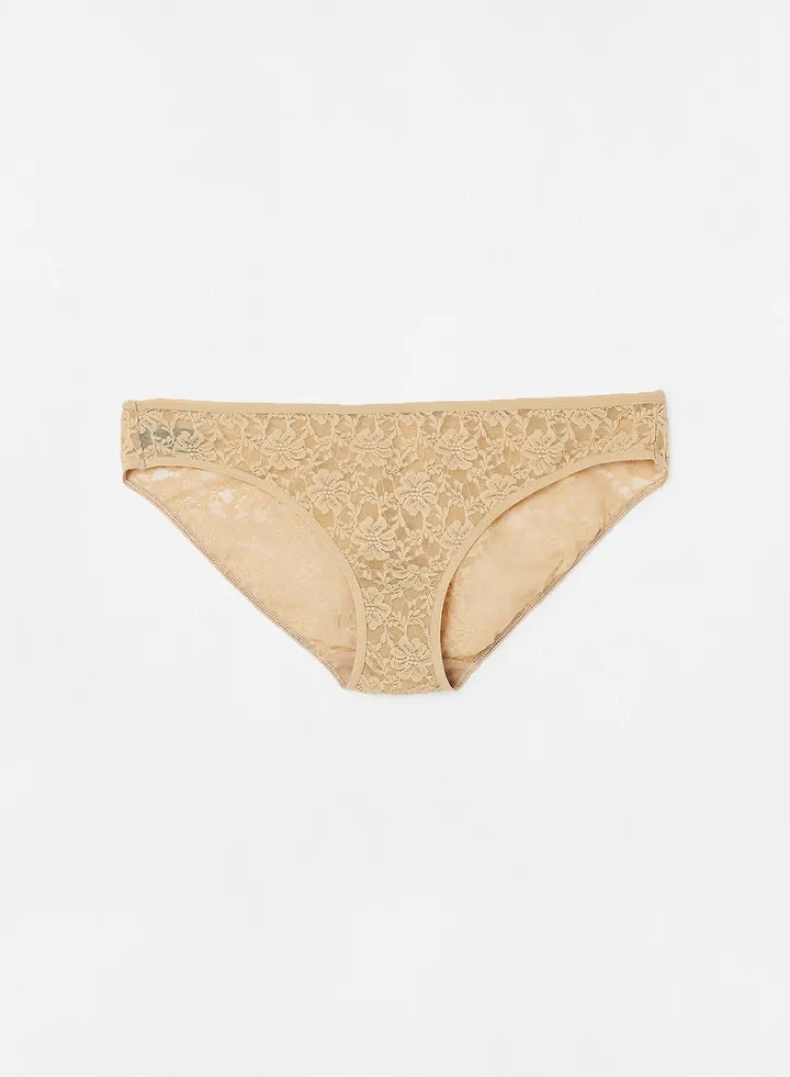 Low Rise Bikini Panty Beige