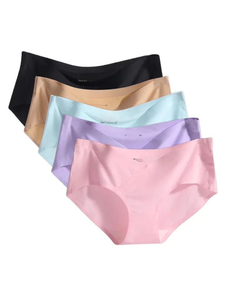 5 Pieces Women Maternity Underwear Seamless Maternity Brief Underwear for Pregnant Women