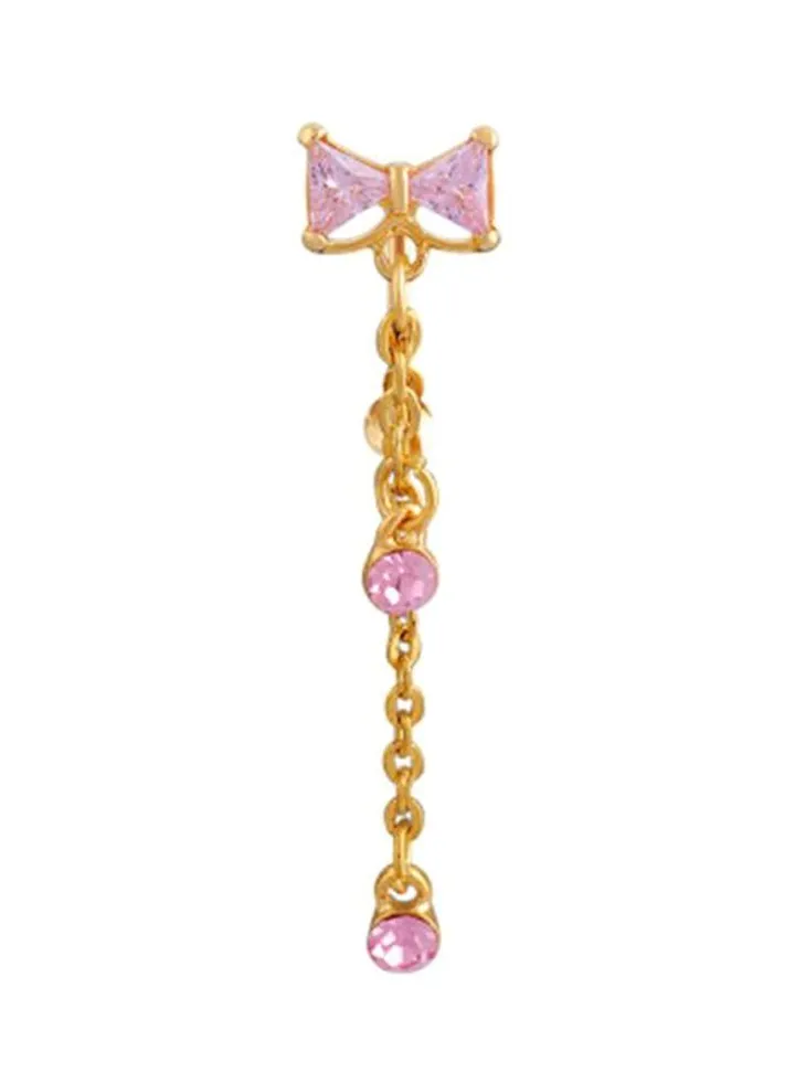 Body Piercing Ring Gold/Pink