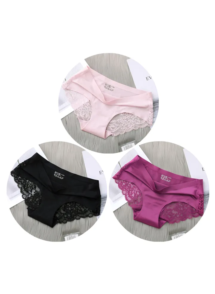 3 Pieces Seamless Panties Womens Underwear