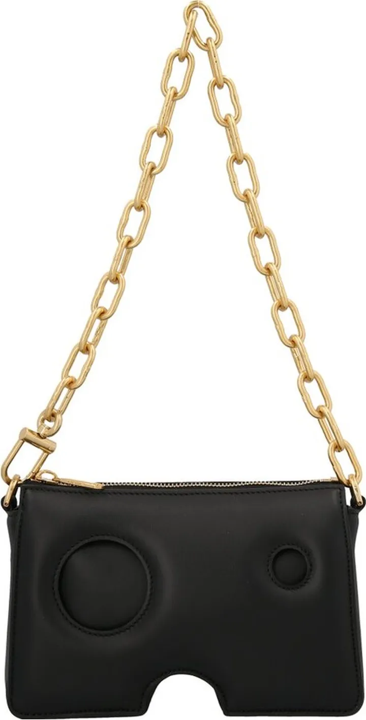 Off-White Burrow Cut-Out Detailed Shoulder Bag