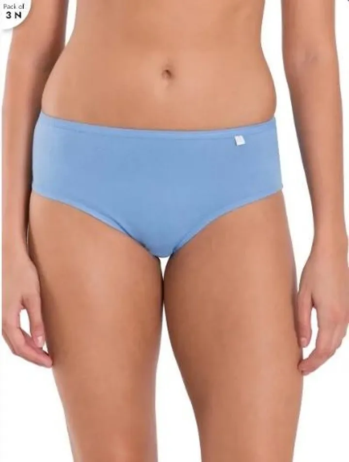 3 Pack Of Simple Comfort Hipster Plain Light Assorted