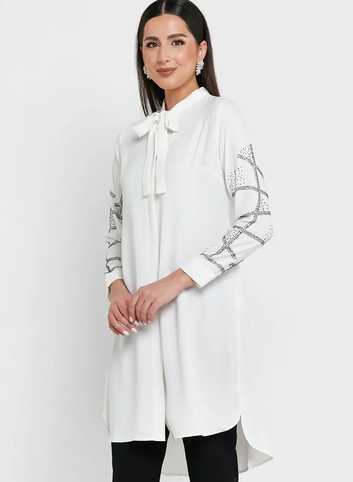 Embellishment Sleeve Tunic