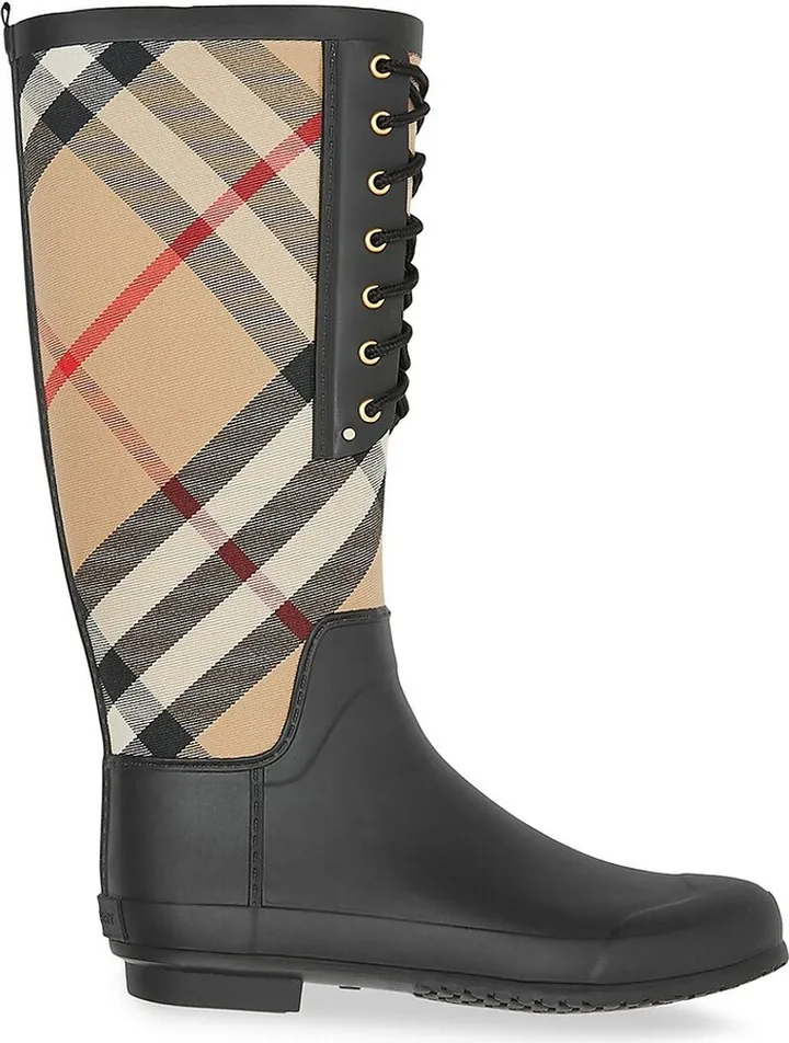 Check Rain Boots