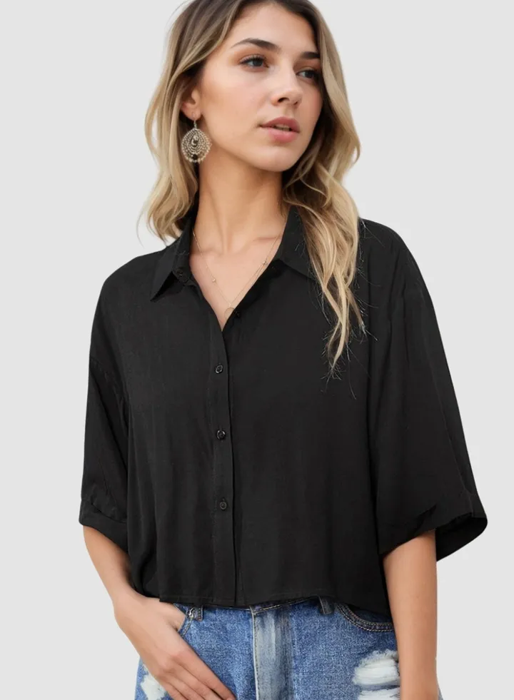 Boxy Shirt Black