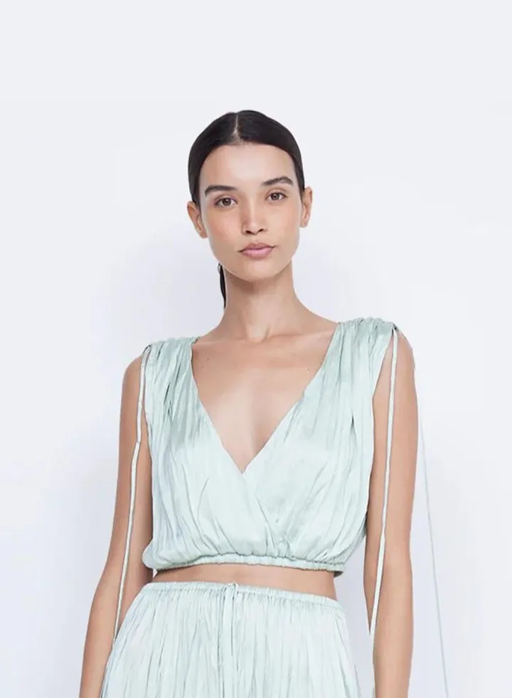 Galore Pearl Green Top