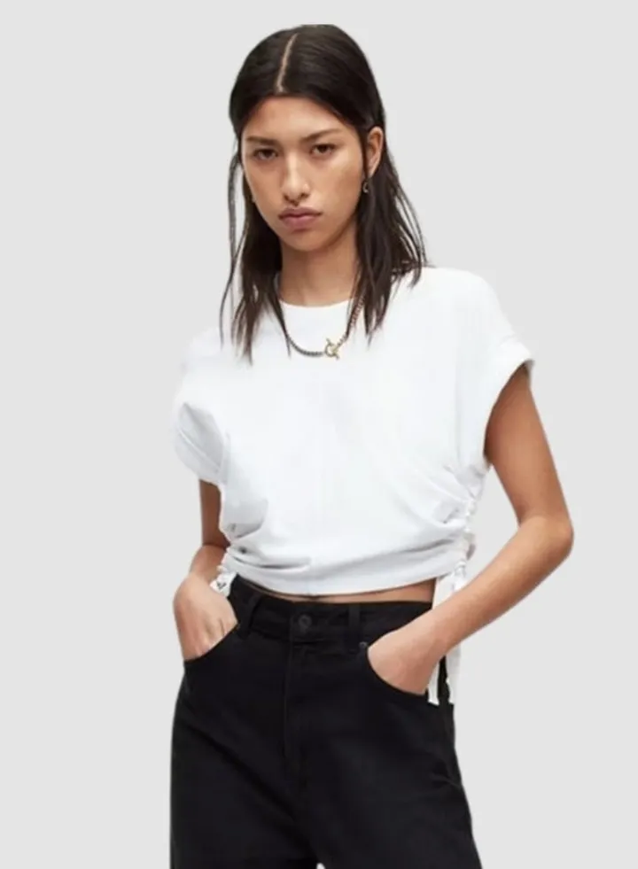 Vanilla Ruched Top