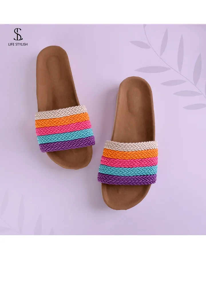SL-101 Comfortable And Elegant Slippers - Purple