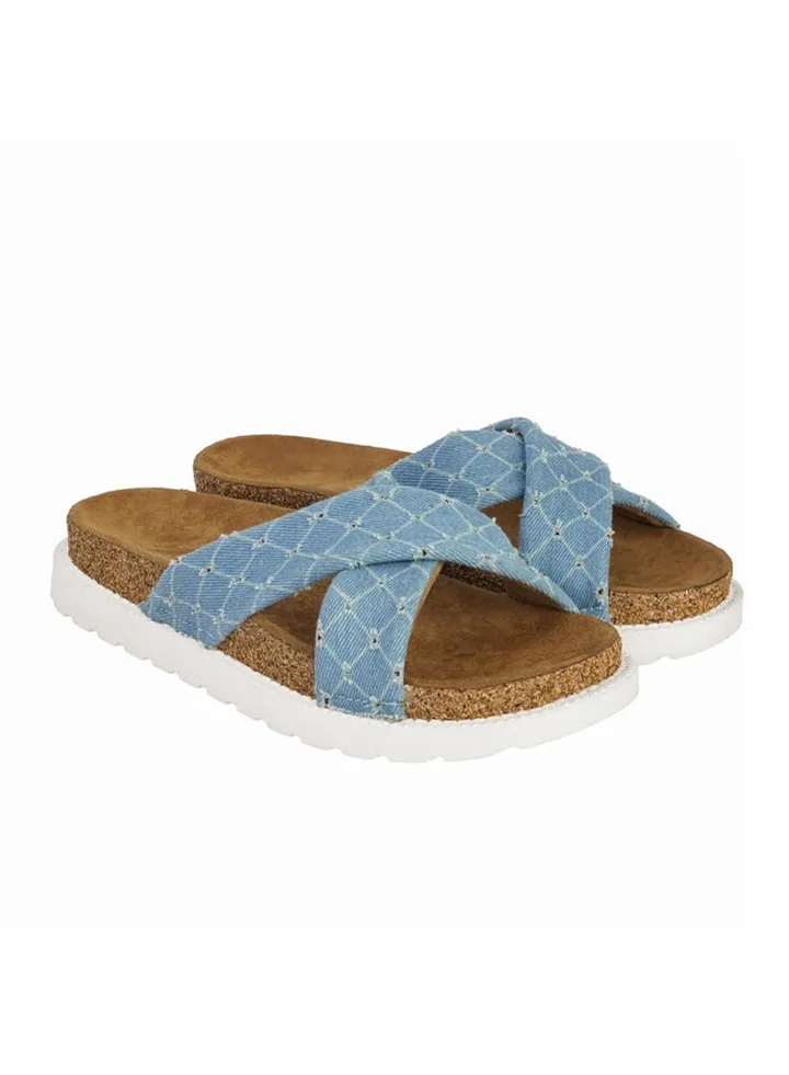 Stella-Cross -Sandal-Slipper For Women