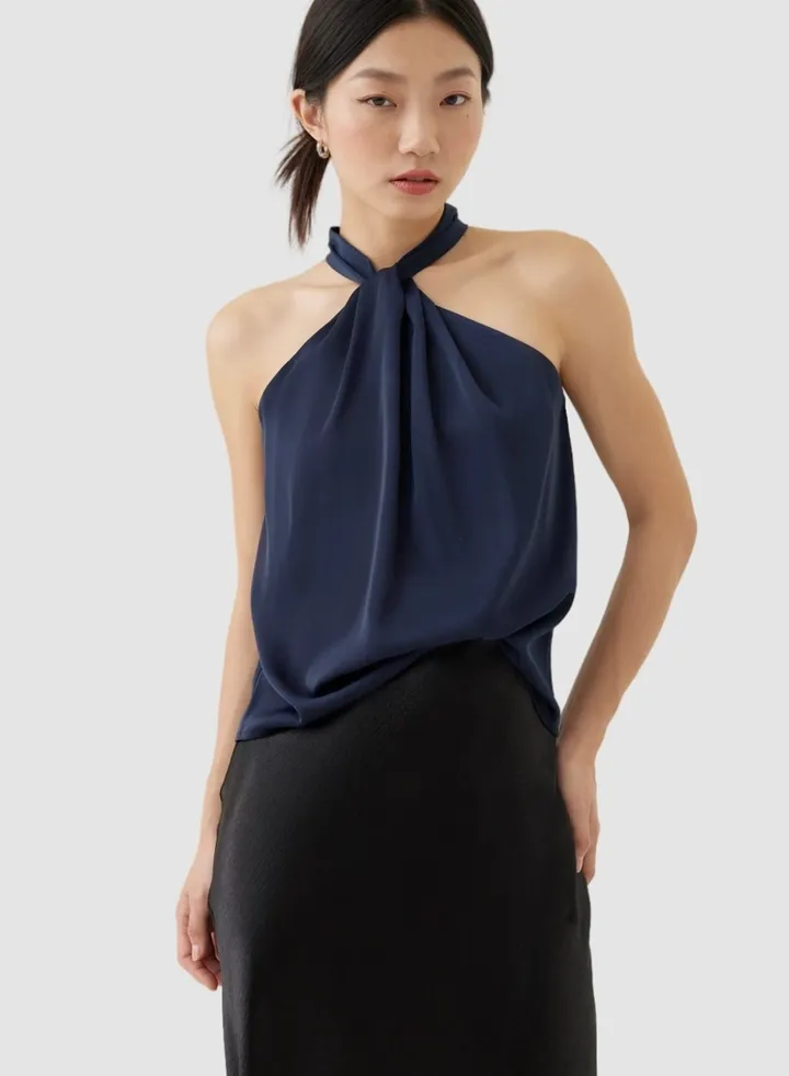 Beijing Navy Blue Top