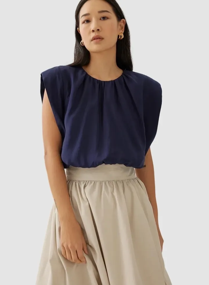 Oslo Navy Blue Top