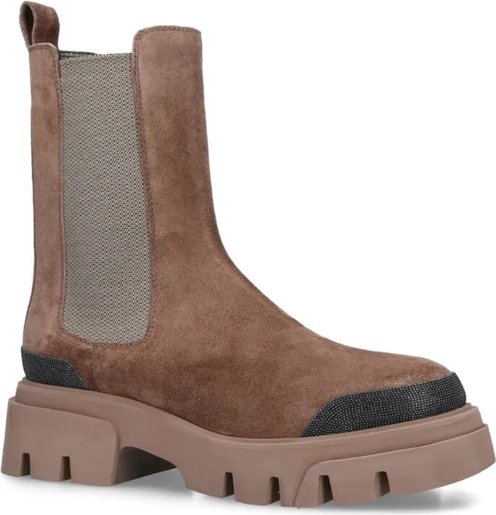 Brunello Cucinelli Suede Chelsea Boots
