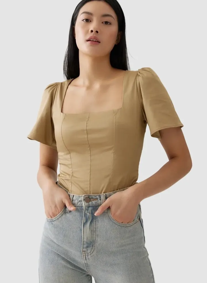 Warsaw Beige Top