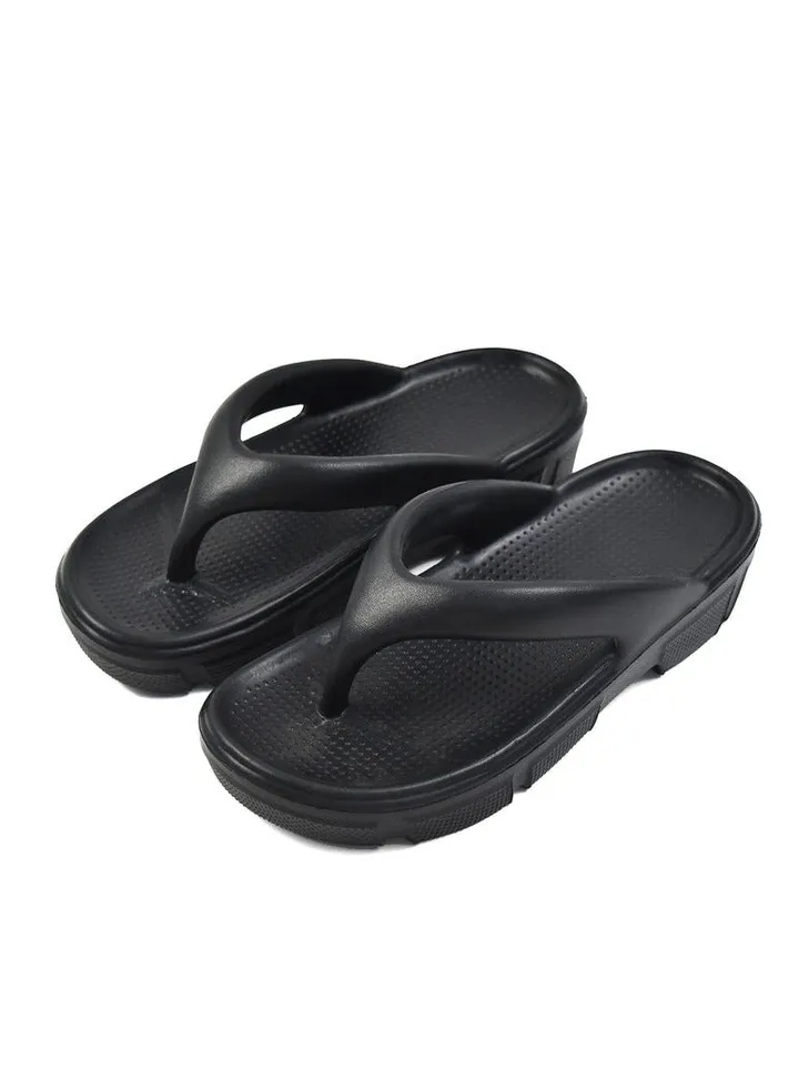 Women's Rubber Flip Flops black 2024