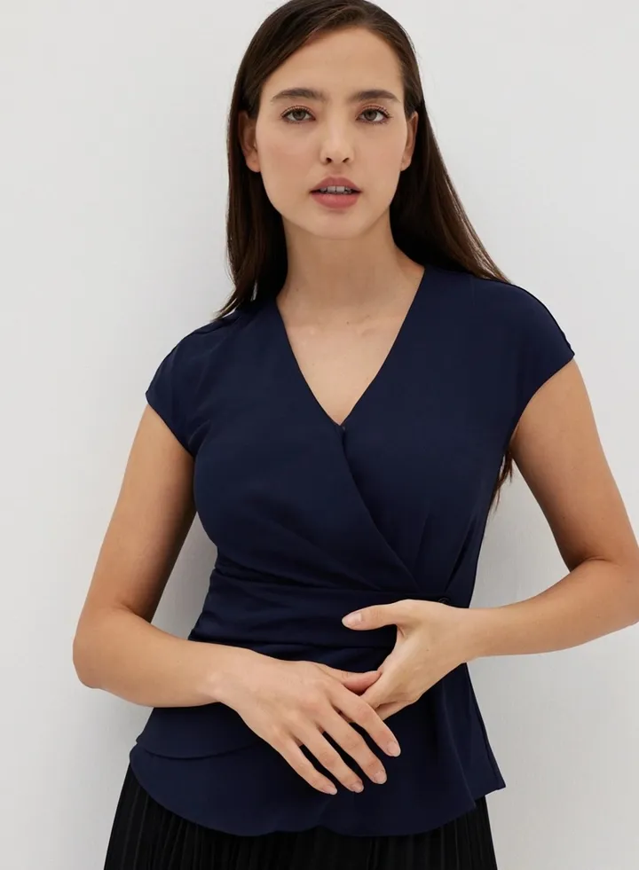Lisbon Navy Blue Top