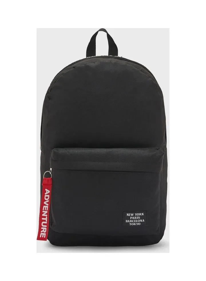 Top Handle Backpack Black