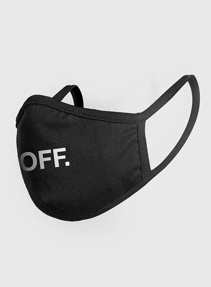 Off Graphic Mask Black
