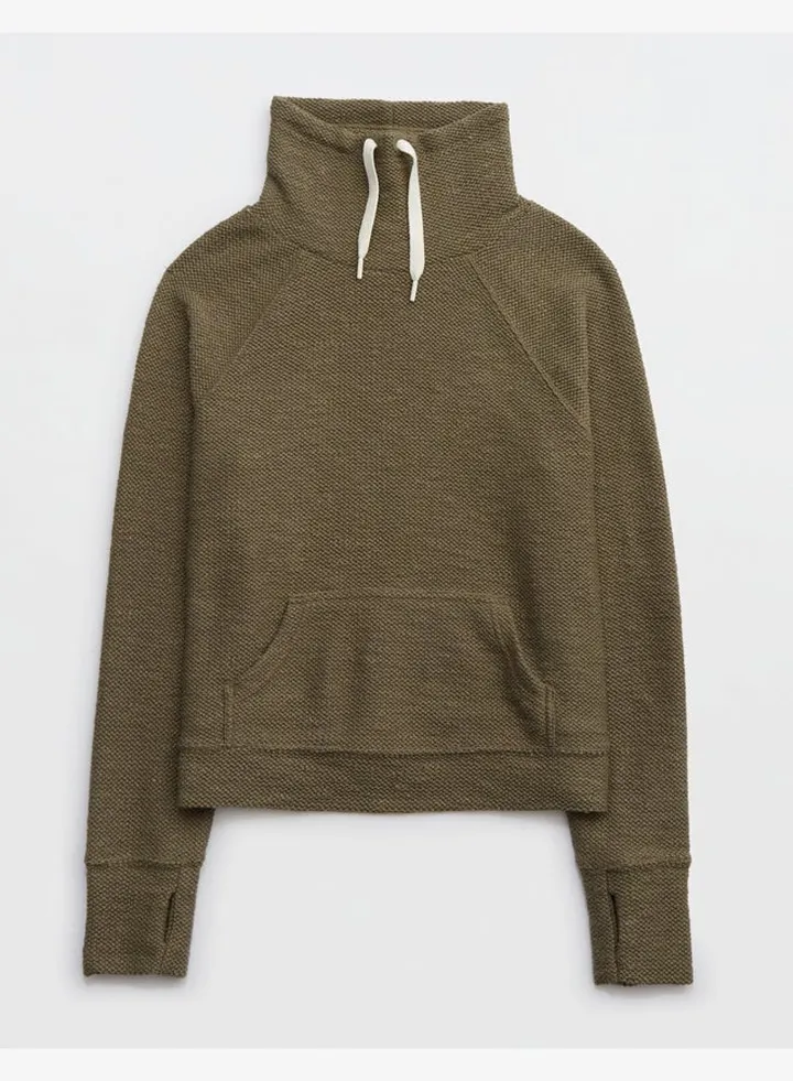 OFFLINE By Aerie Snowday Mock Neck Sweatshirt