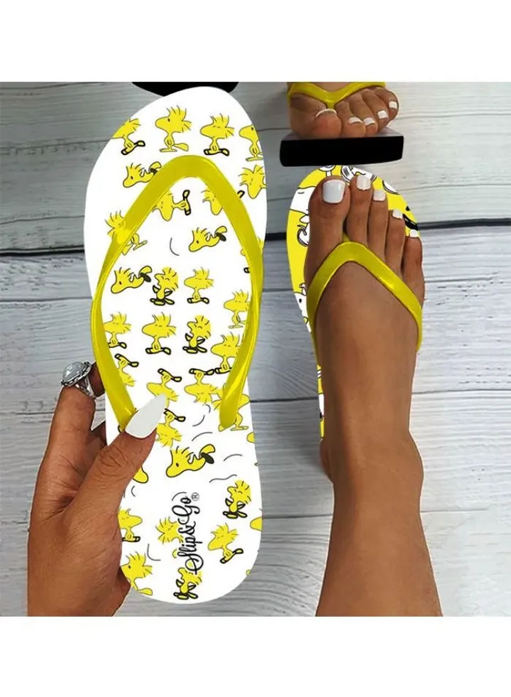 Women's Medical Slipper With Multi-colored Print