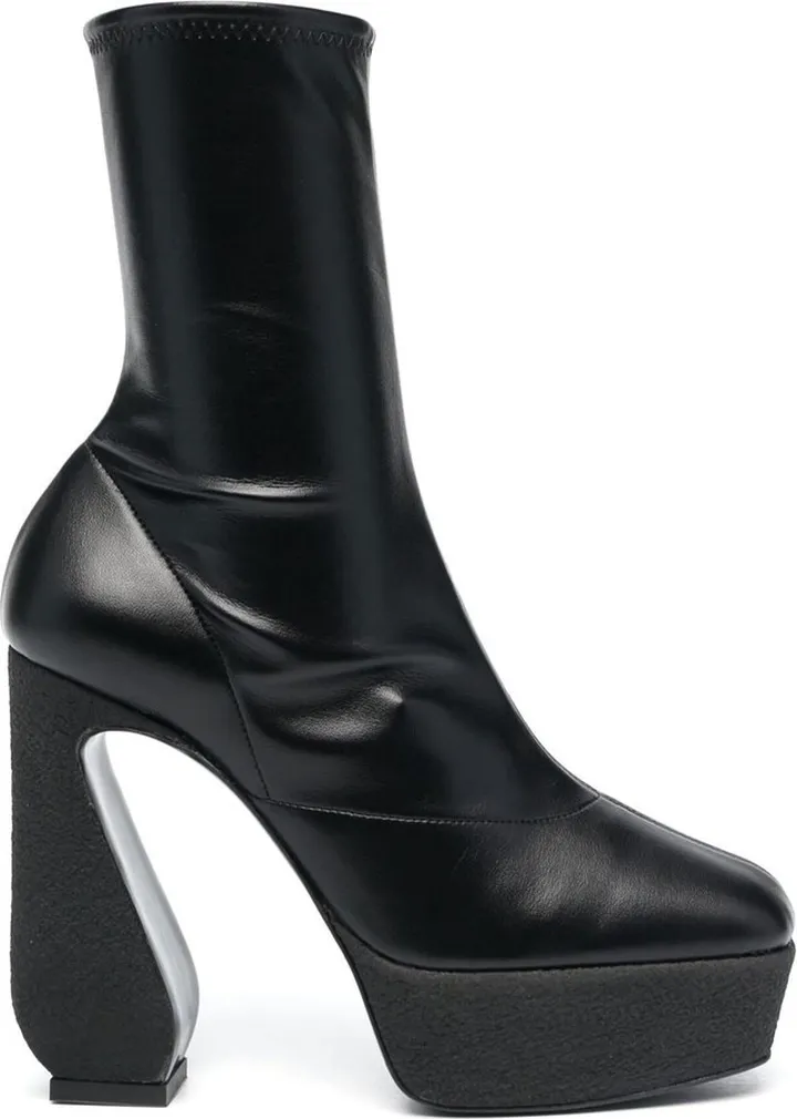 125mm Platform Ankle Boots