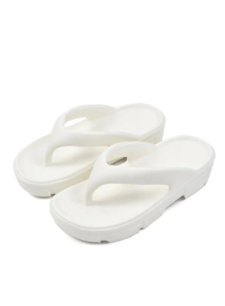 Women's Rubber Flip Flops white 2024