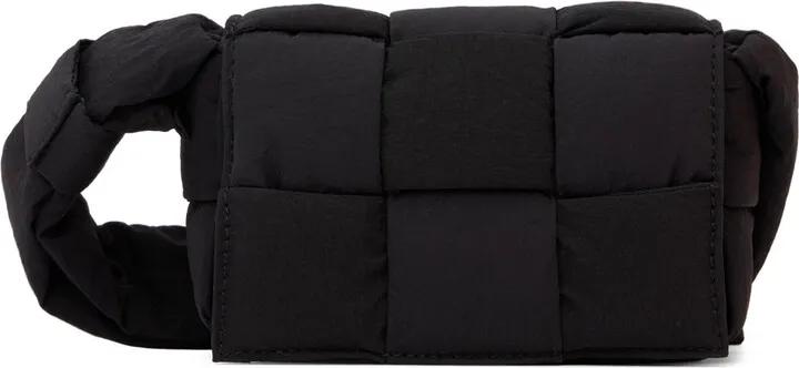 Bottega Veneta Black Candy Padded Tech Cassette Bag