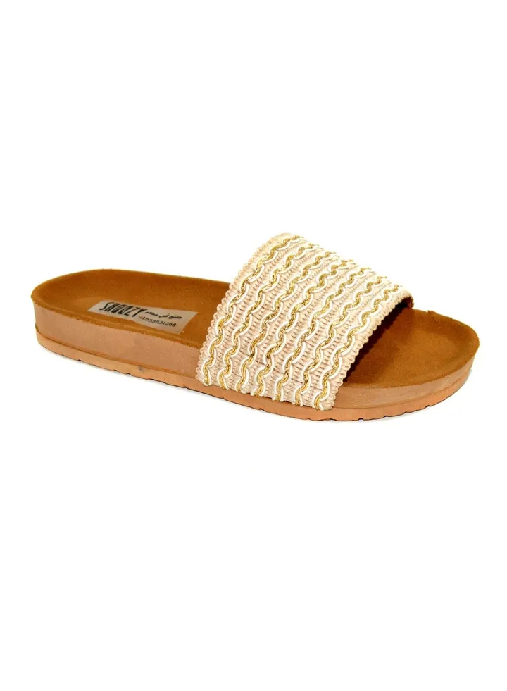 Shoozy Fashionable Women Slippers - Beige