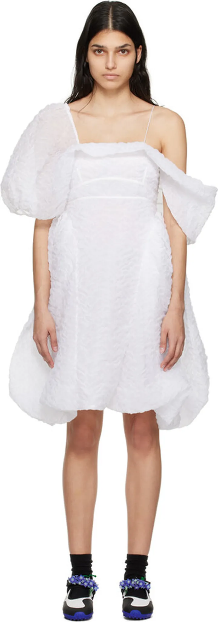 Cecilie Bahnsen White Snow Minidress