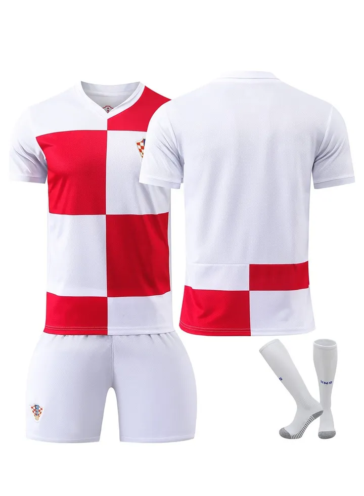 2024 European Cup Children's Youth Football Jersey Three-Piece Set No Number