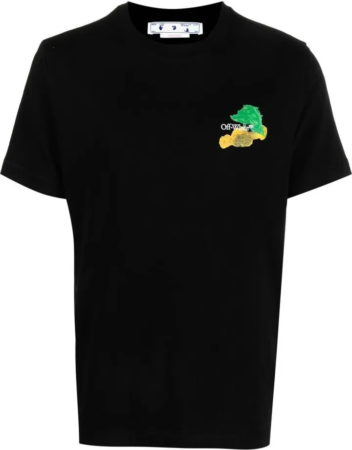 Black Brush Arrow Print T-Shirt