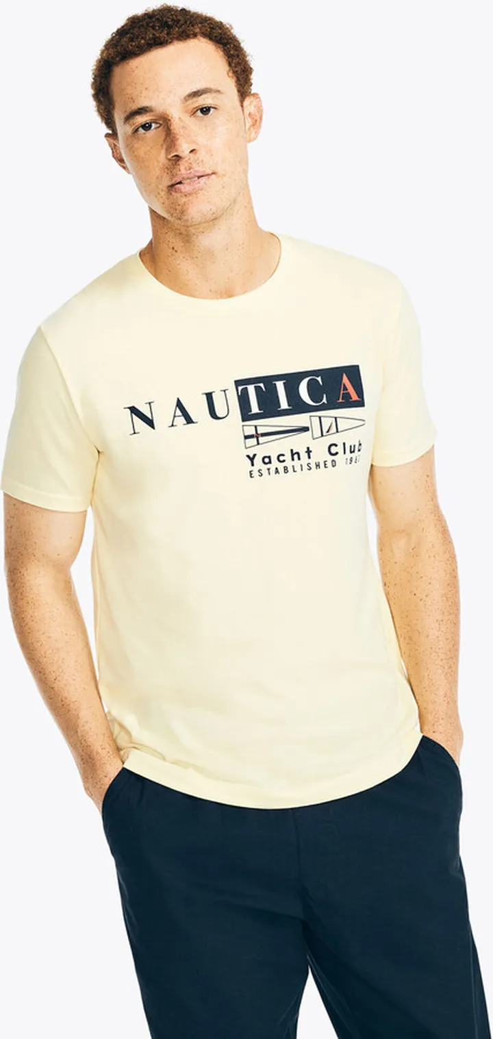 Sustainably Crafted Yacht Club Graphic T-Shirt