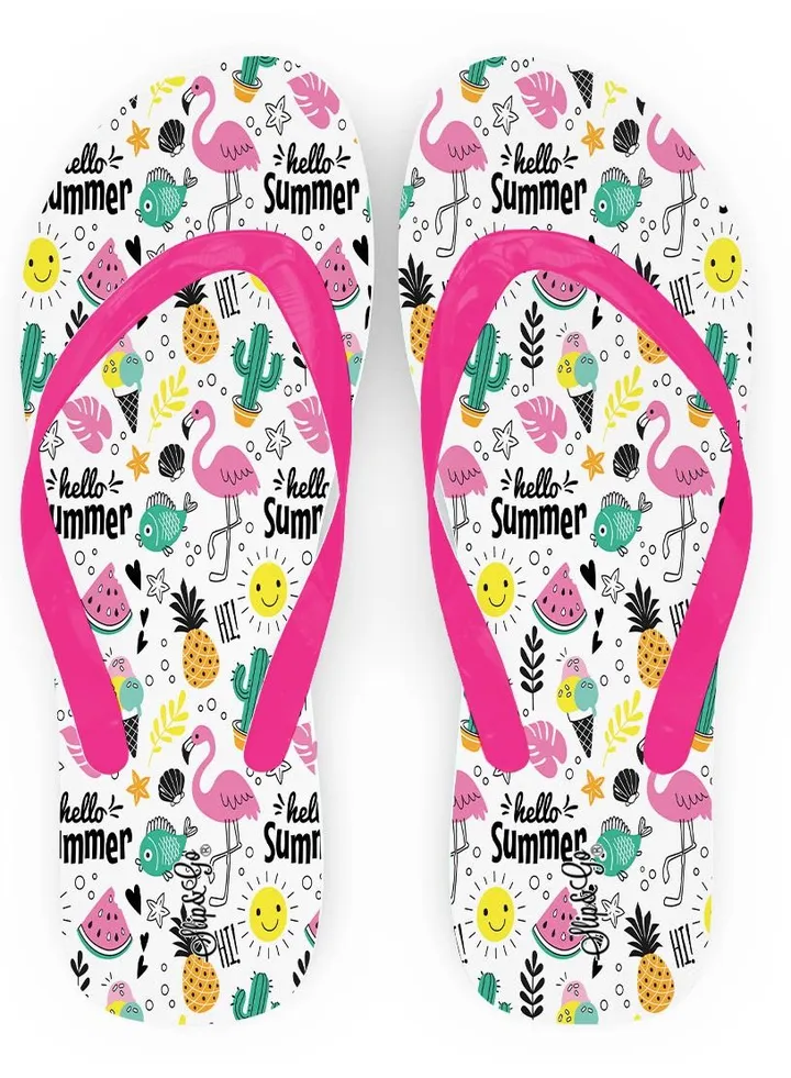 Sea Flip Flop Hello Summer