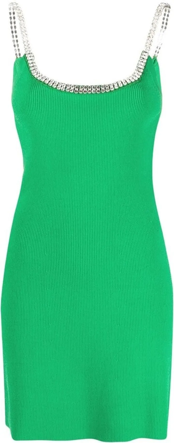 Rhinestone-Trimmed Minidress