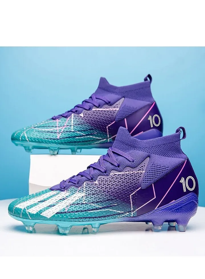 Football Shoes Male Long Nail Primary School Children Mandarin Duck Couple Artificial Grass Long Nail Sports Shoes