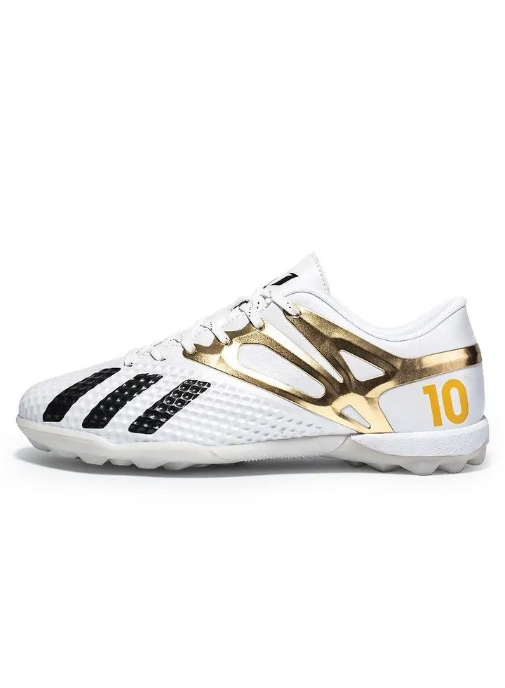 Adult and children's gradient electroplating training low top football boots