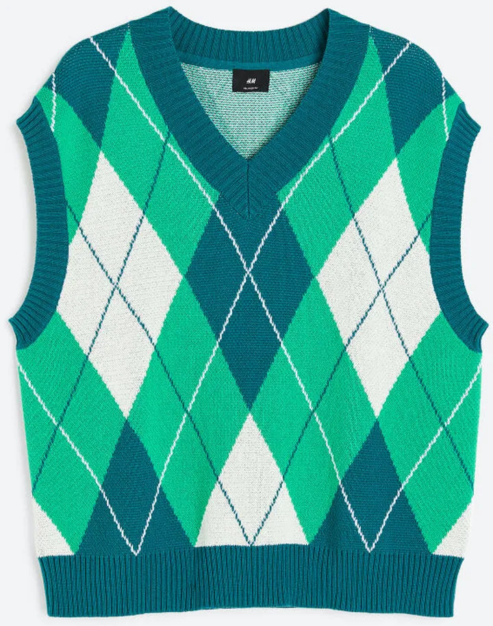 Relaxed Fit Sweater Vest
