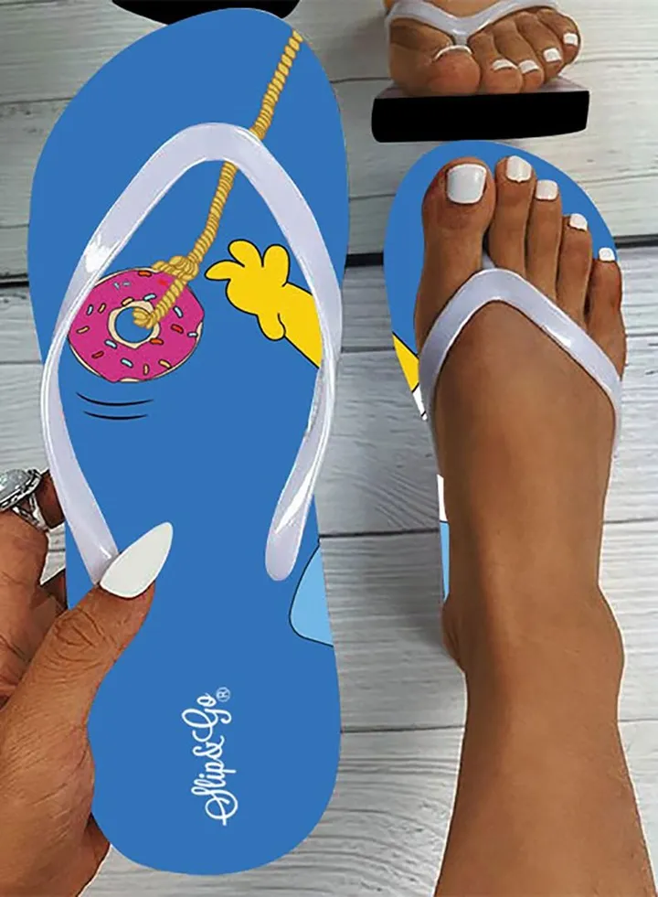Women's Medical Slipper With Multi-colored Print