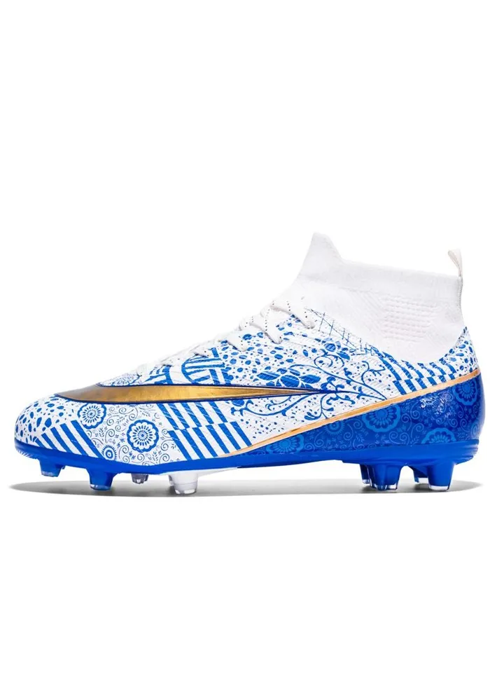 Football Shoes Male Long Nail Primary School Children Mandarin Duck Couple Artificial Grass Long Nail Sports Shoes