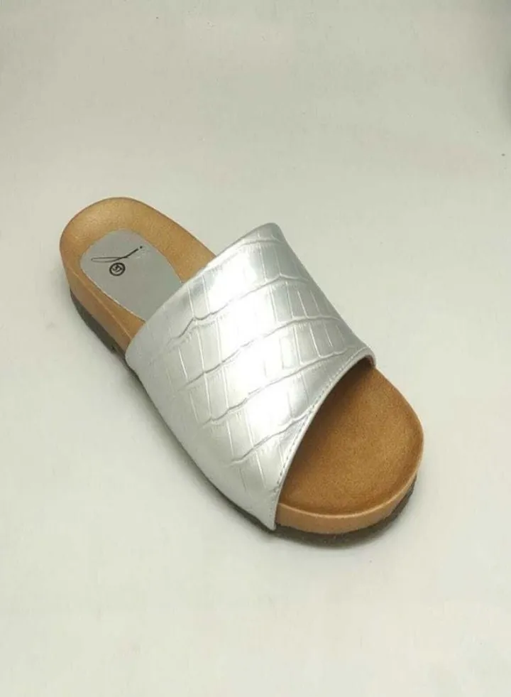 Women Slipper-Silver
