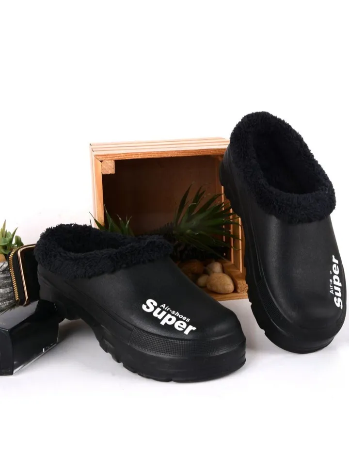 Elegant Slipper Crocs for unisex - Black* Green