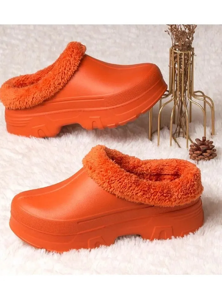 Elegant Slipper Crocs for unisex - Orange
