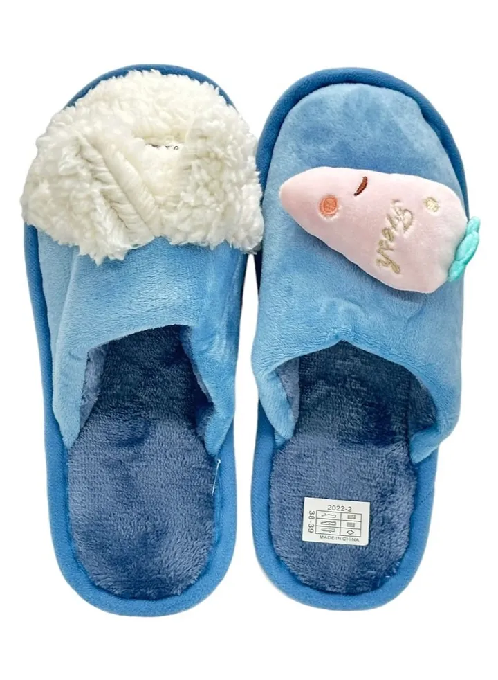 Women's fur slippers